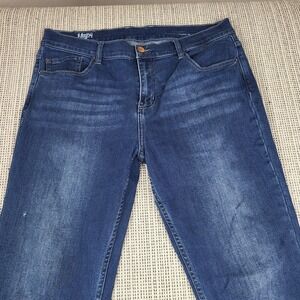 Mugsy Kinzies Jeans Mens Slim Straight Stretch‎ Denim Medium Blue Fits 35x33